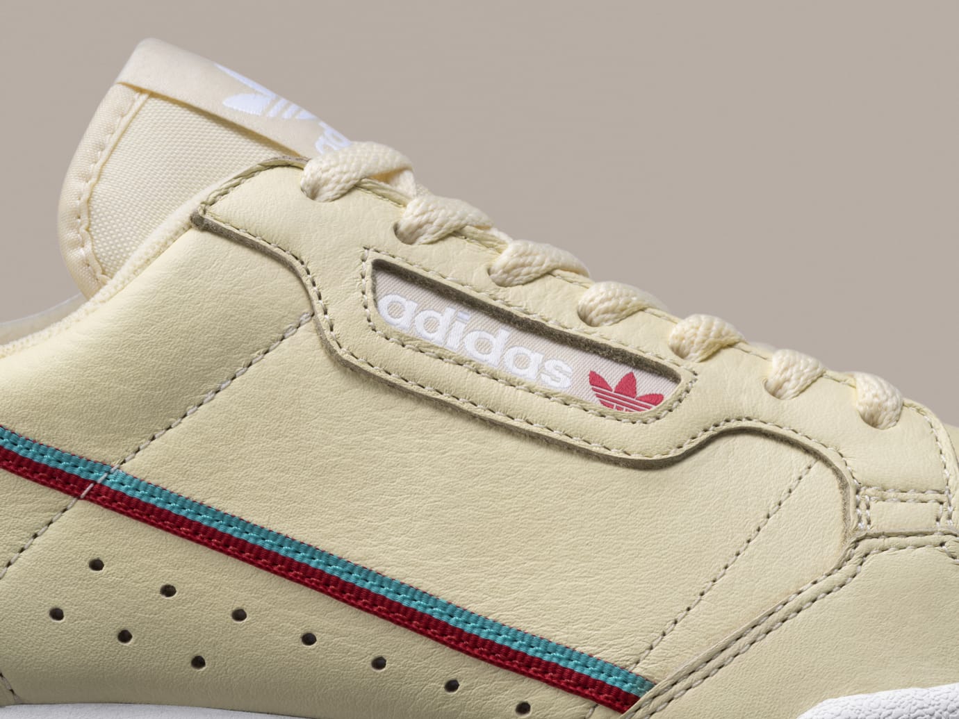 adidas continental 80 yellow stripe