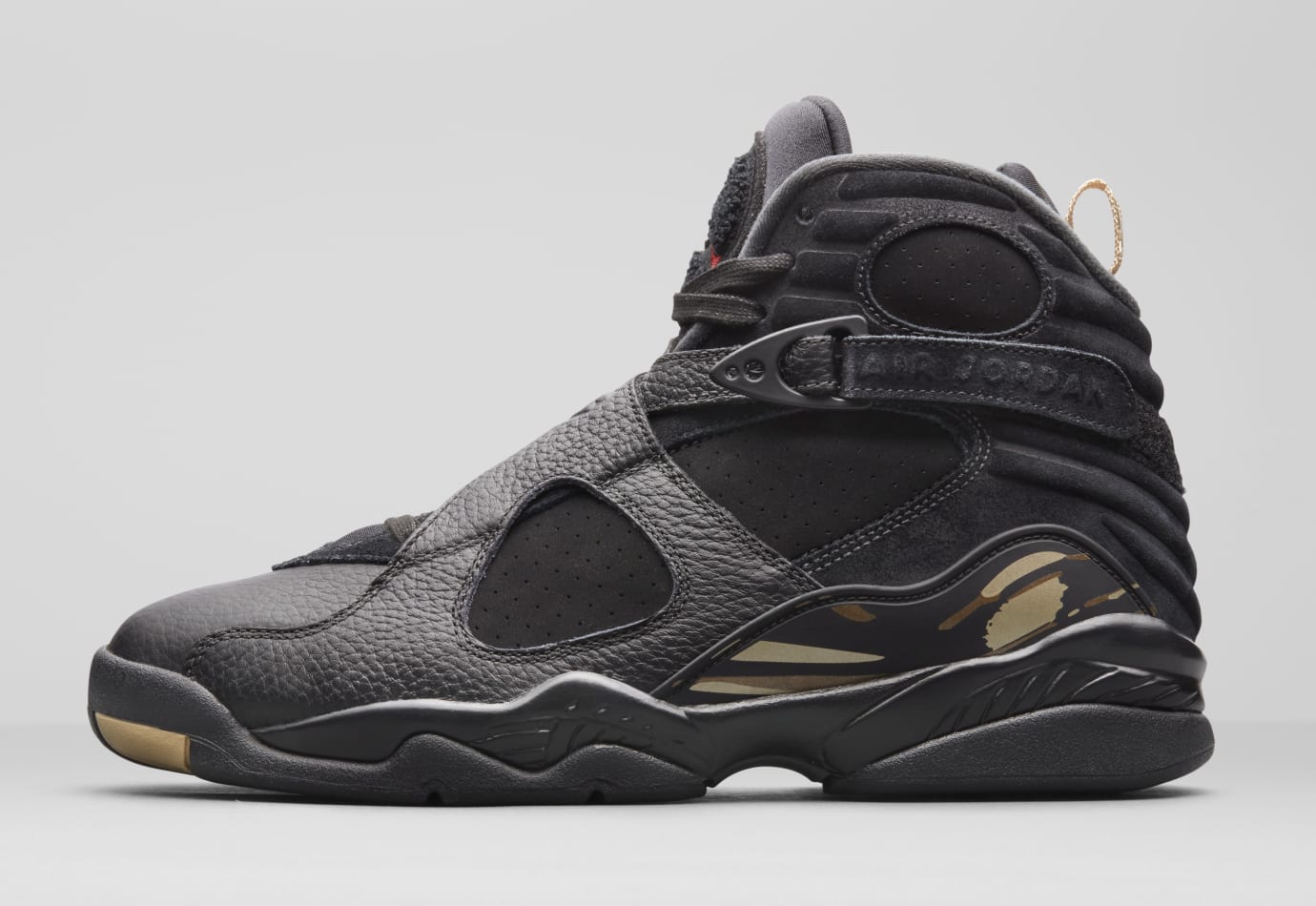 jordan 8 black and gold