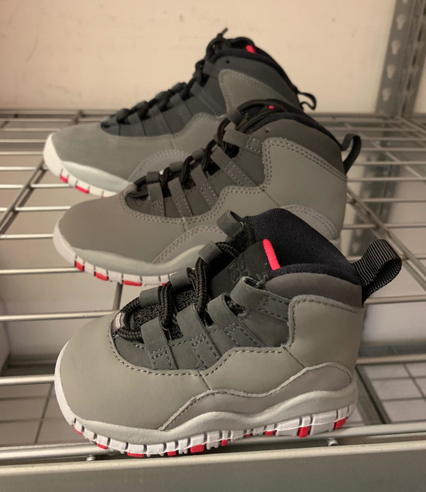 gray and black 10s
