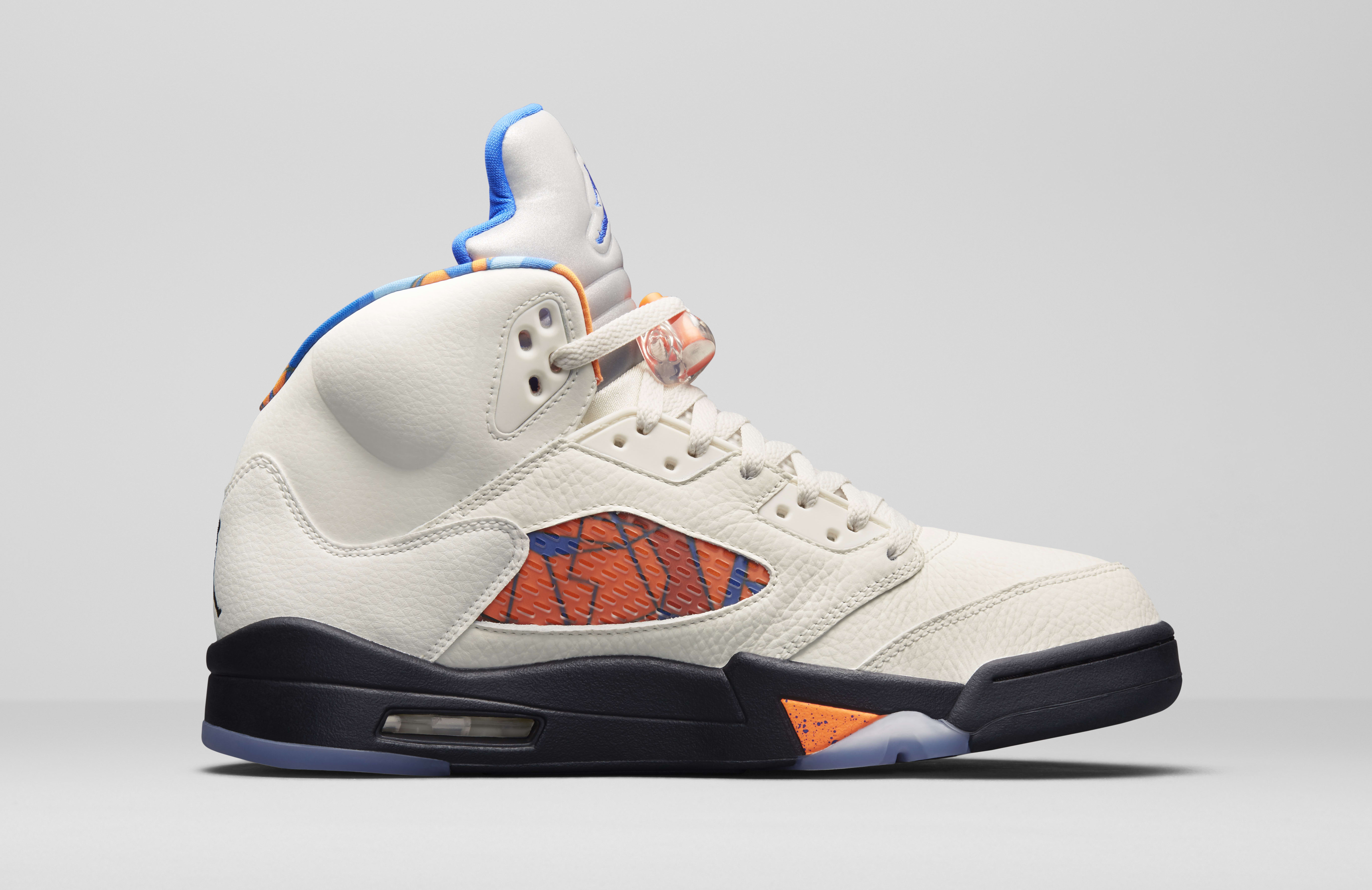 jordan 5 white and orange