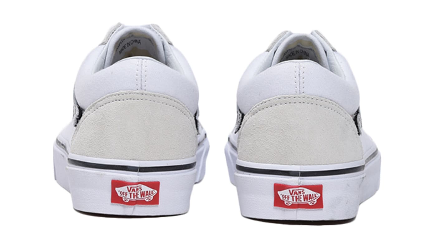 white old skool with black stripe