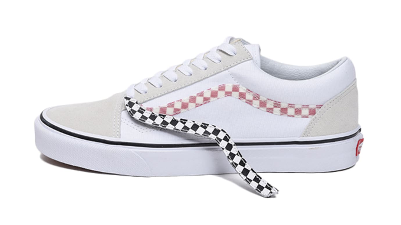 white vans with red stripe