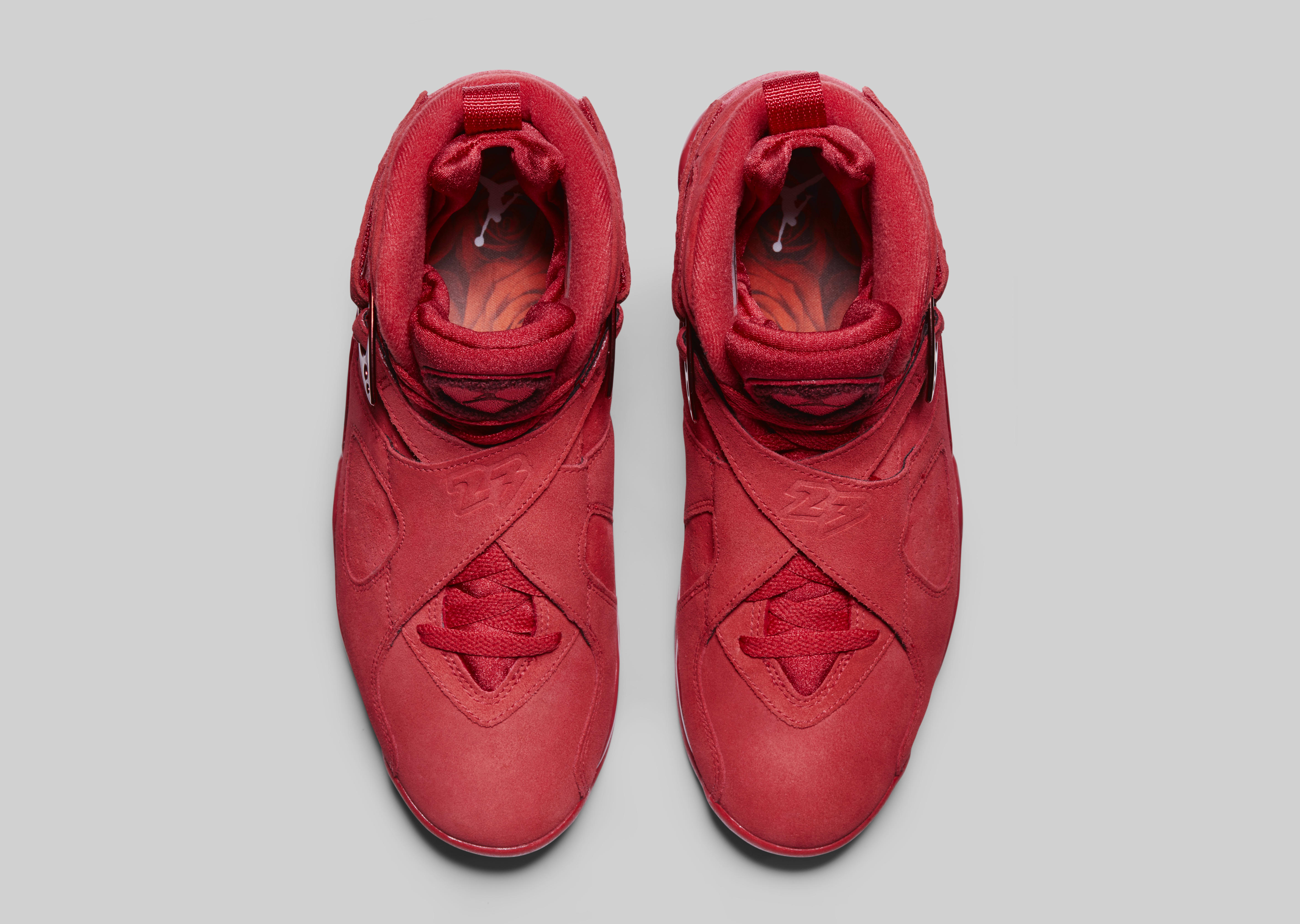 WMNS Air Jordan 8 'Valentine's Day' Gym Red/Ember Glow ...