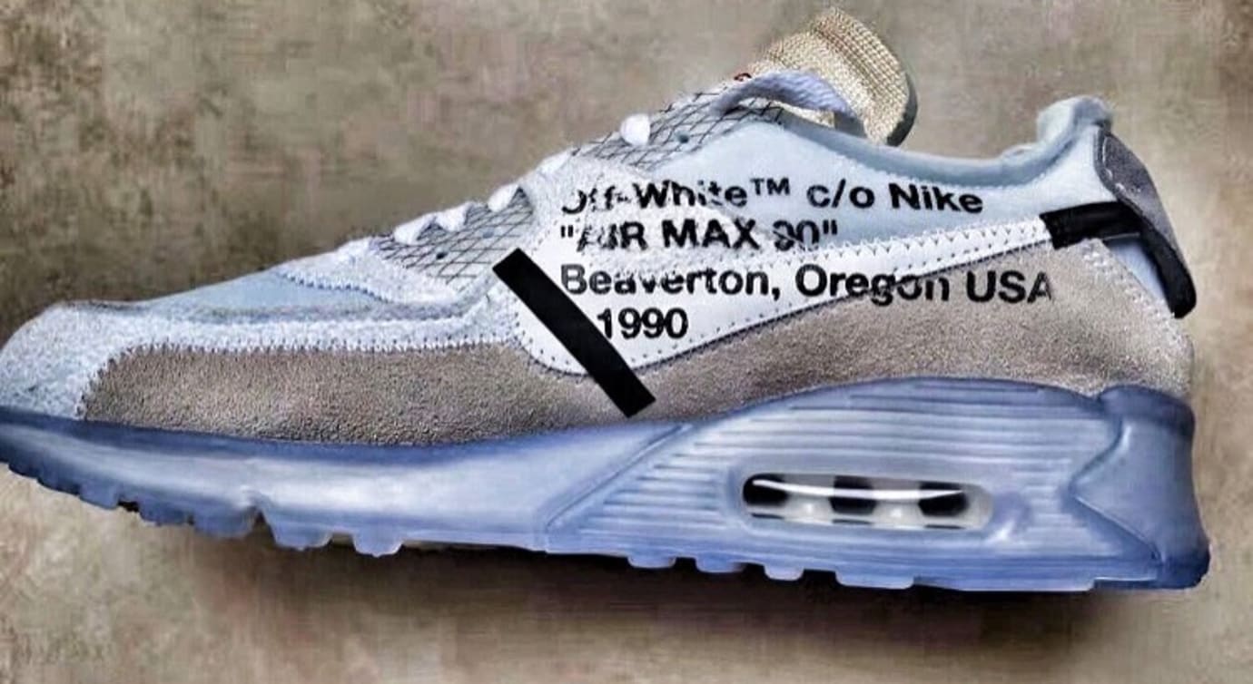 off white air max 90 ice