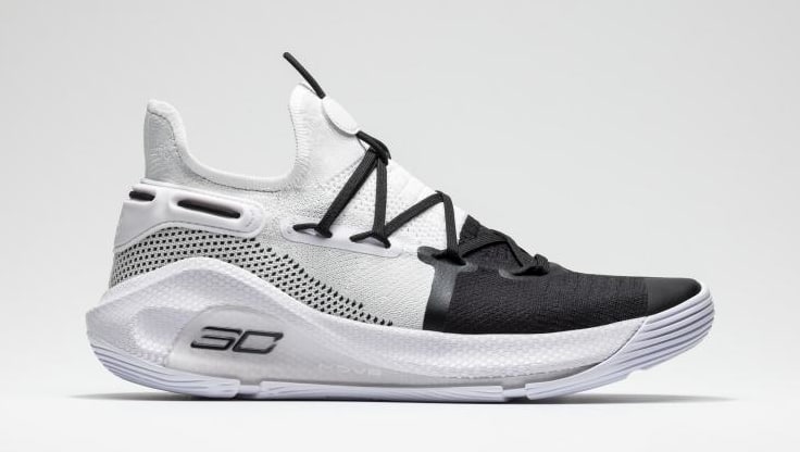 curry black and white shoes