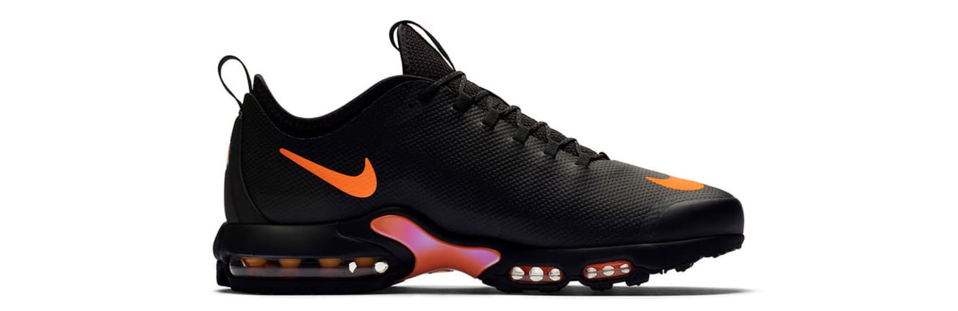 nike air max plus mercurial black orange