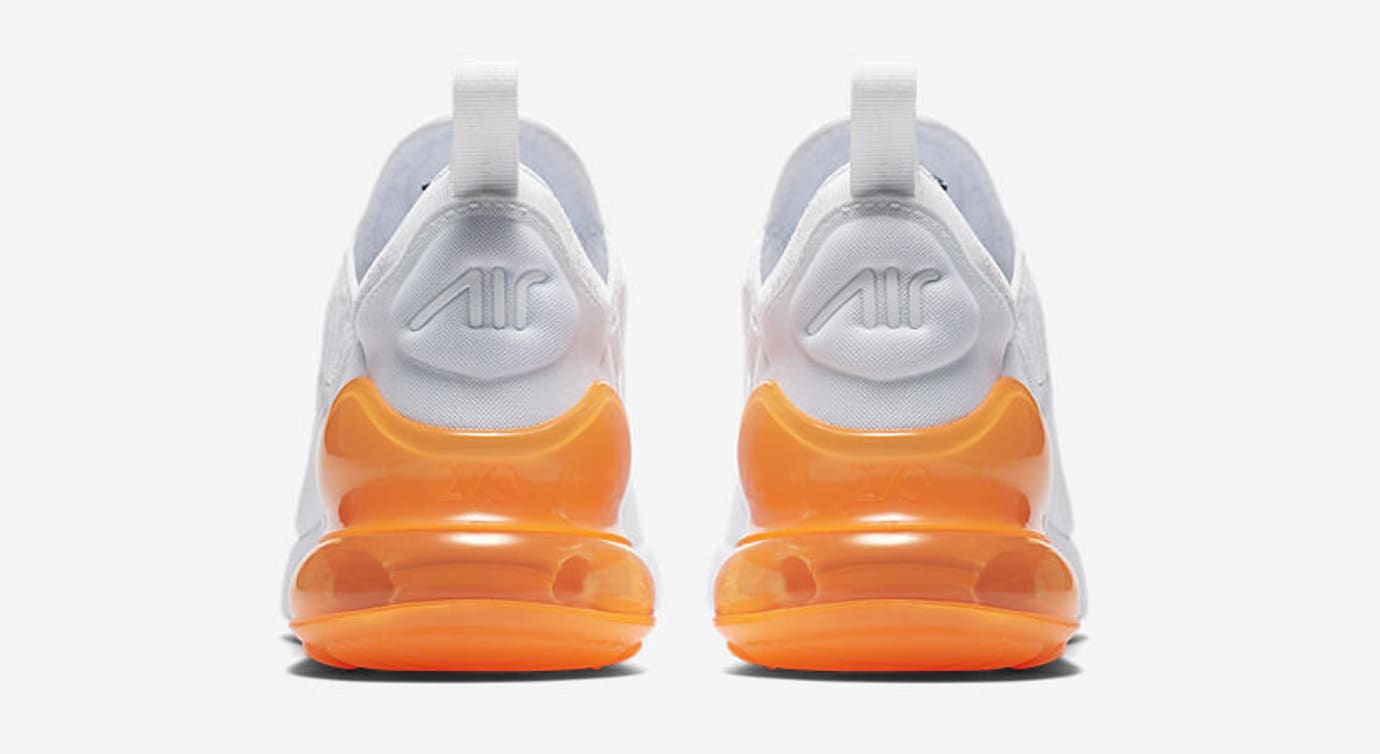 Nike Air Max 270 'White Pack/Total Orange' AH8050-102 (Heel)