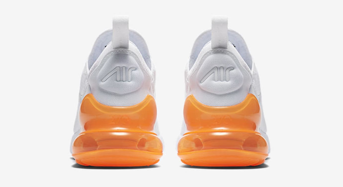 nike air 270 orange and white