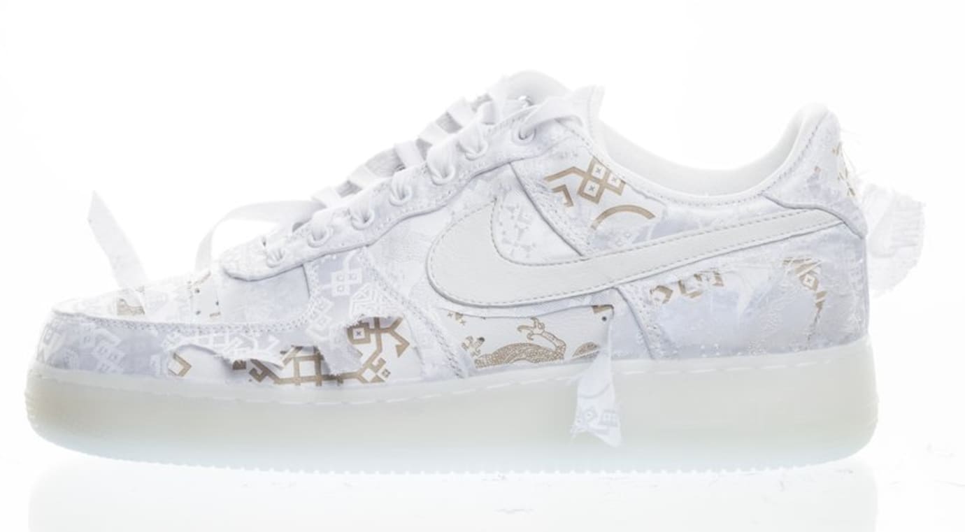 Clot x Nike Air Force 1 AO9286-100 (Lateral/Laser)