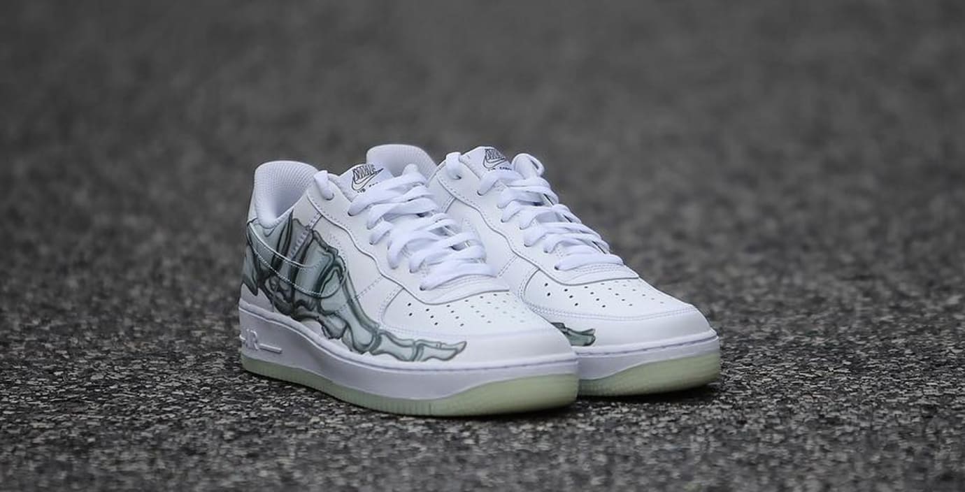 custom skeleton air force 1