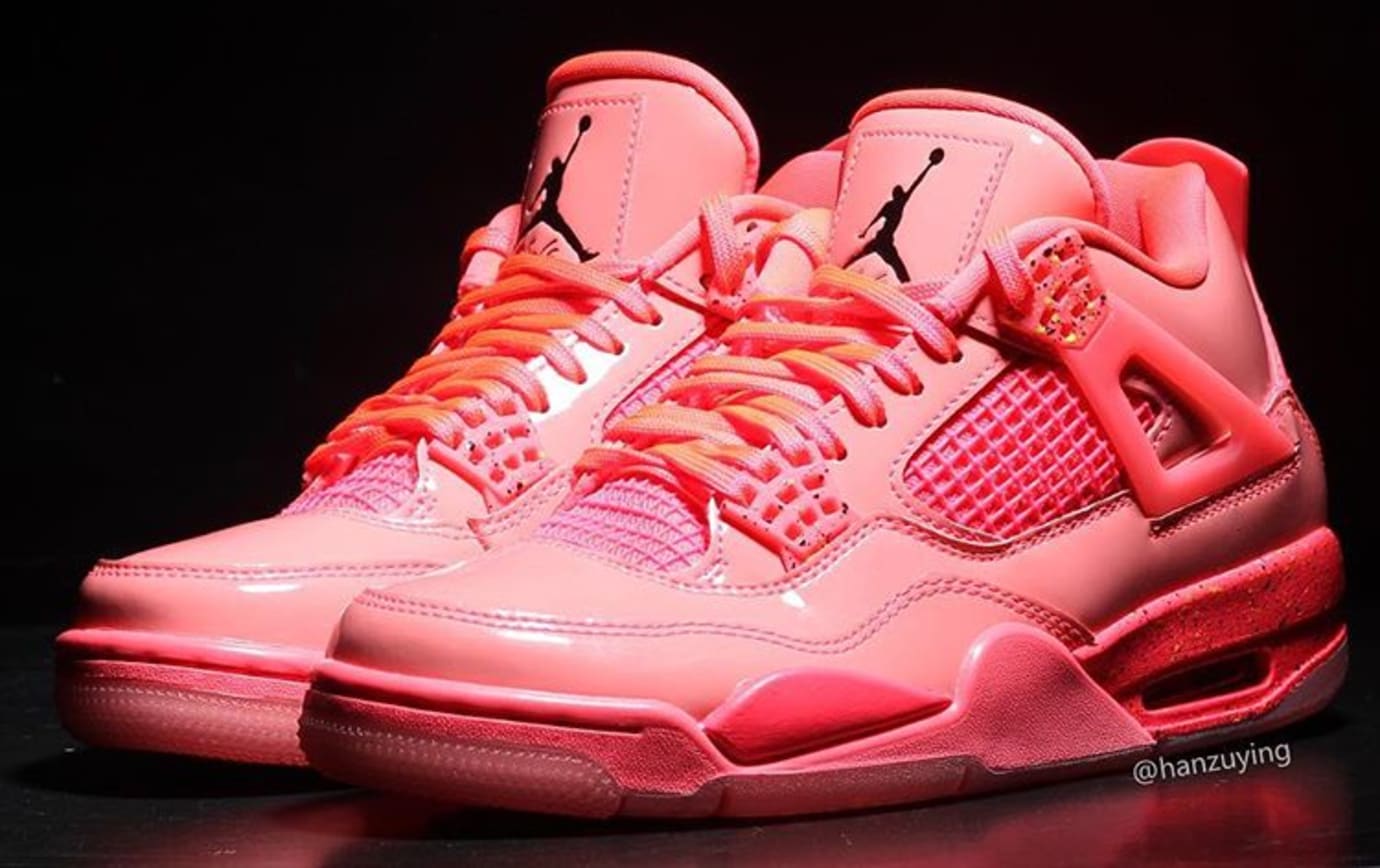 neon pink retro jordans