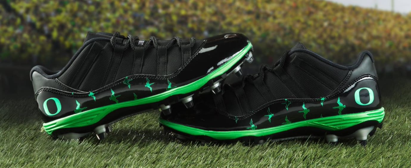 jordan 11 cleats green