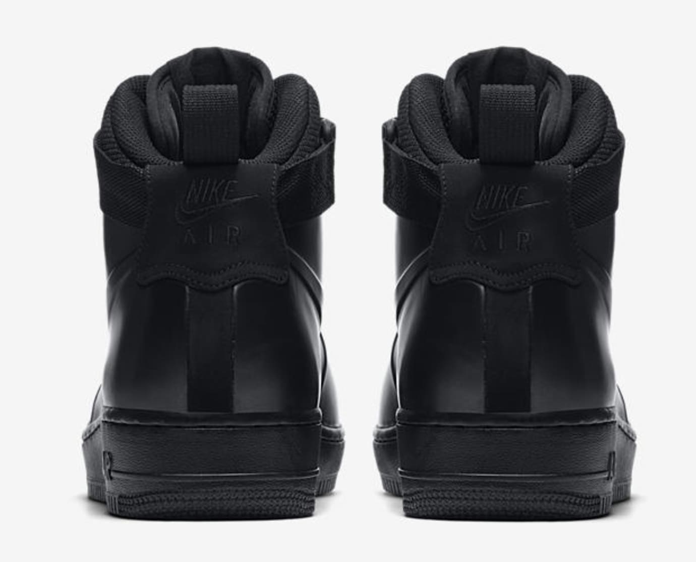 air force 1 foamposite triple black