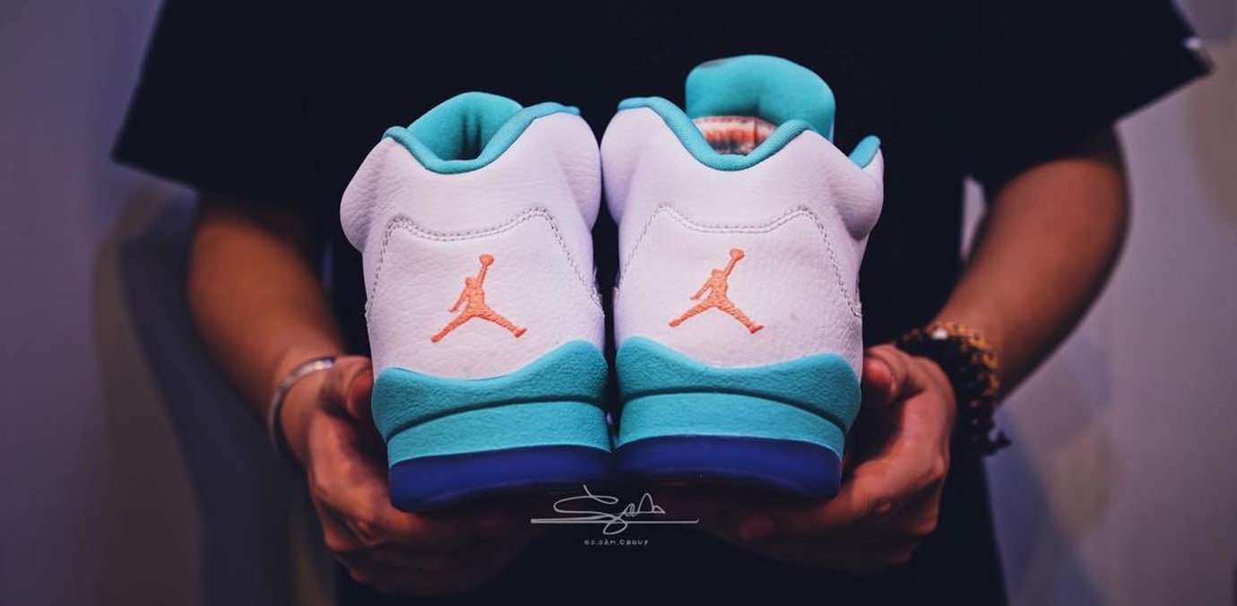 retro 5s aqua