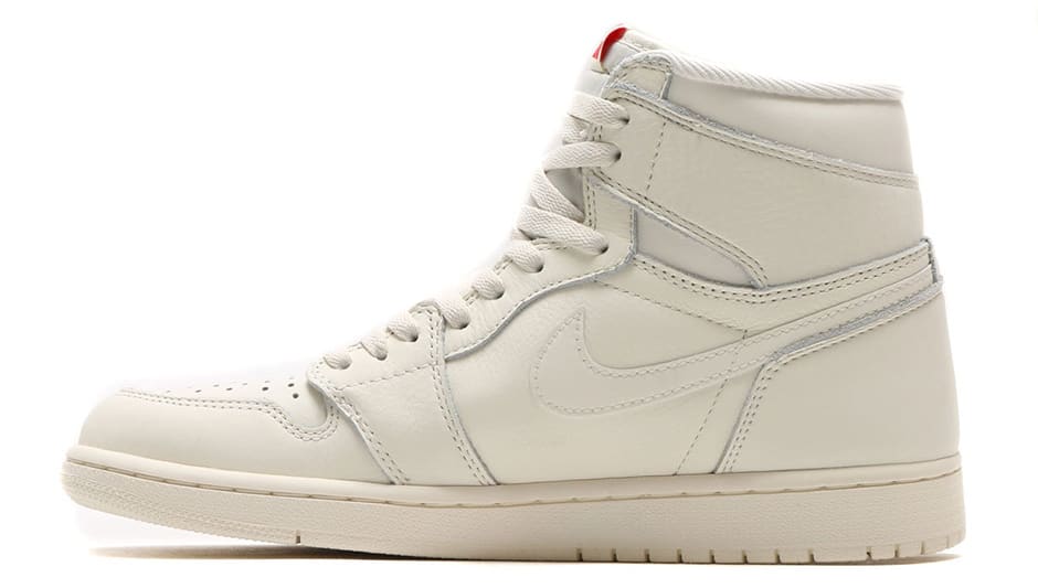 Air Jordan 1 OG Sail Red Release Date Medial 555088-114