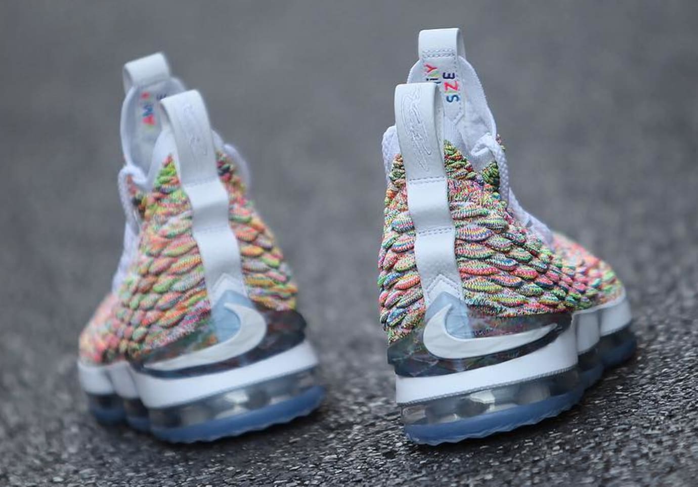 lebron 15 fruity pebbles white