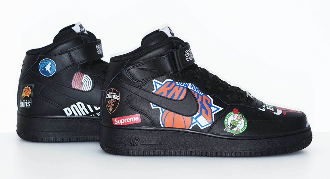 nike air force one x supreme x nba