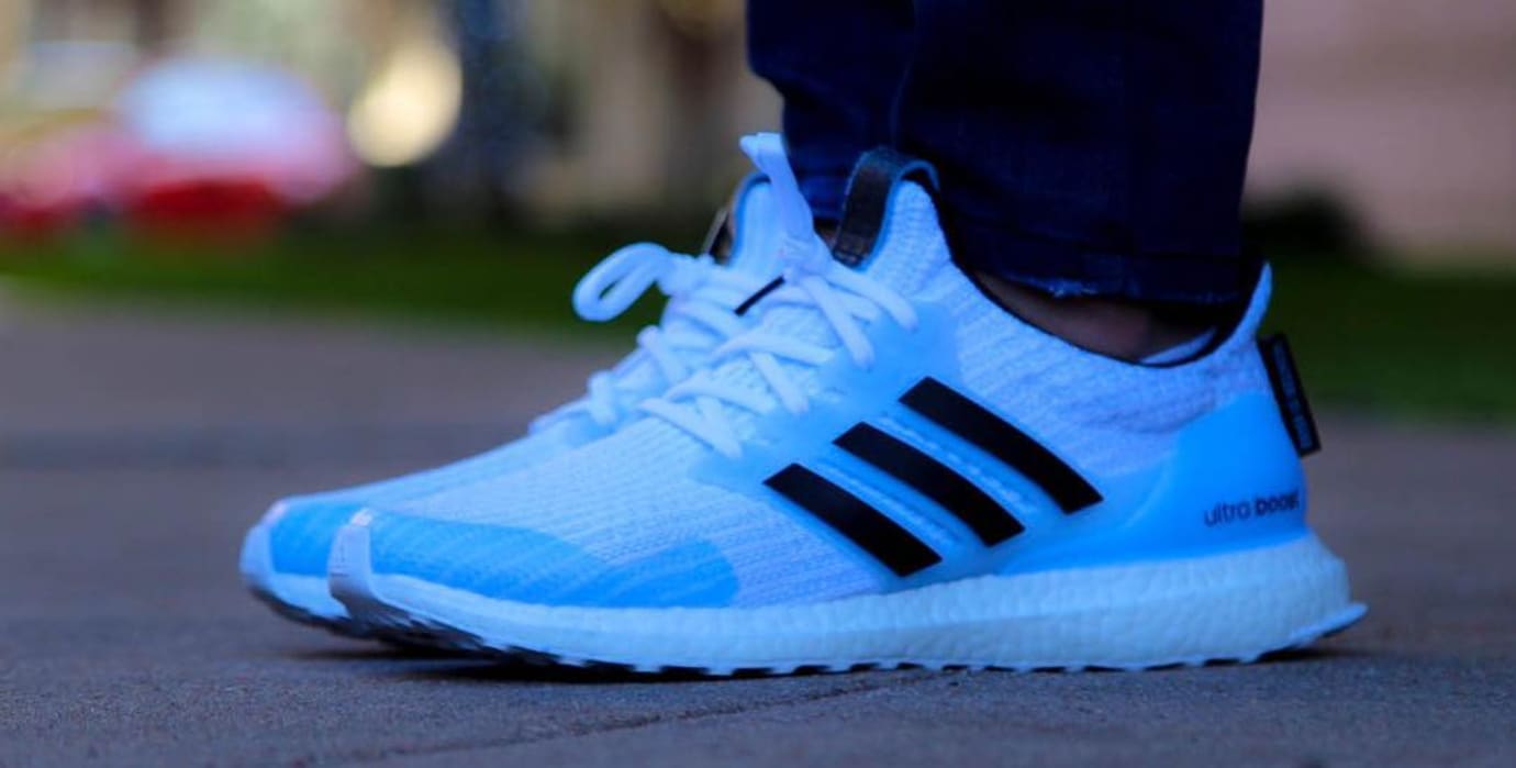 white walker adidas sneakers