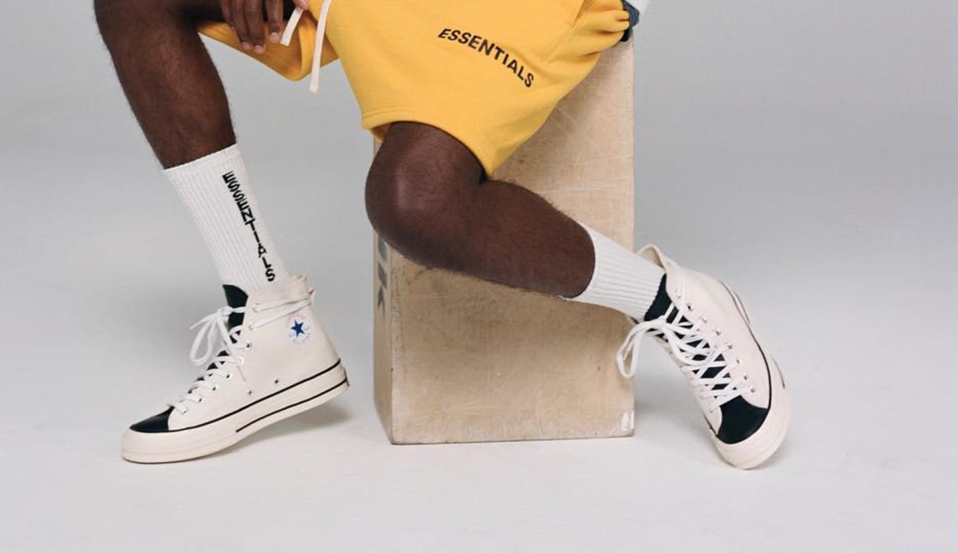 fear of god essentials x converse chuck 70 high top shoes