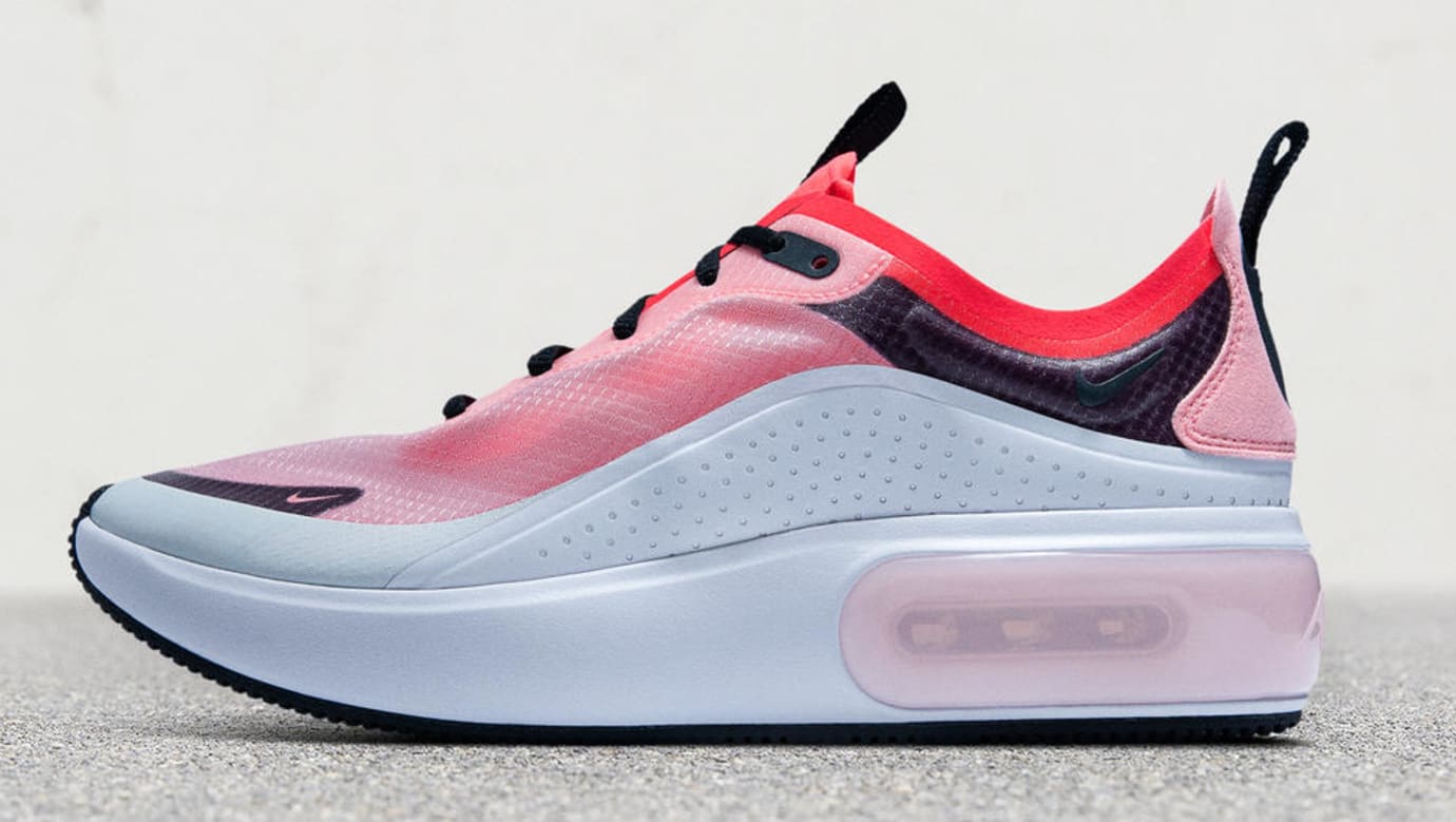white pink blue nike