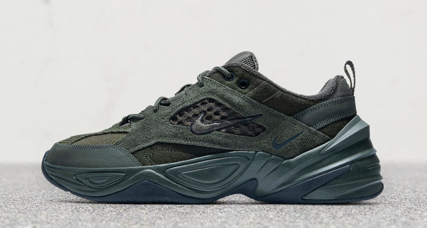 nike tekno olive green