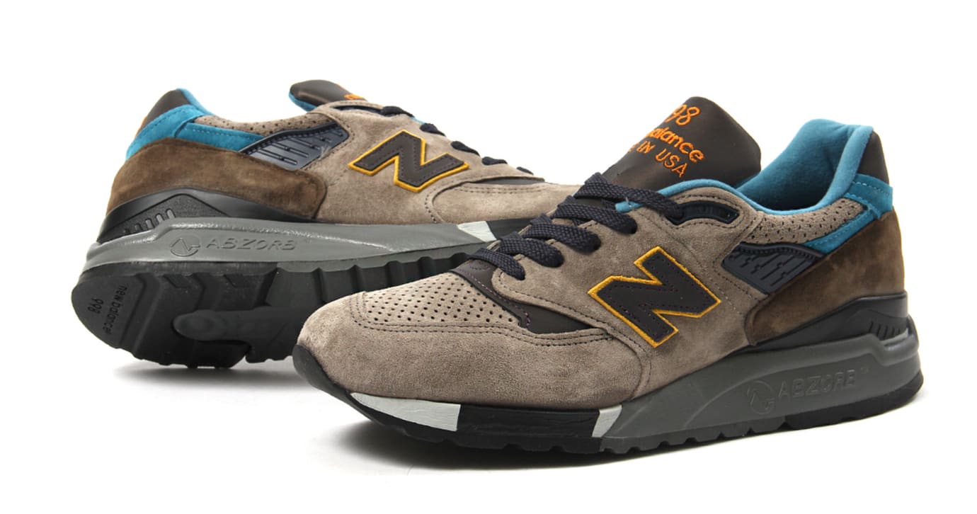 new balance 998 brown teal