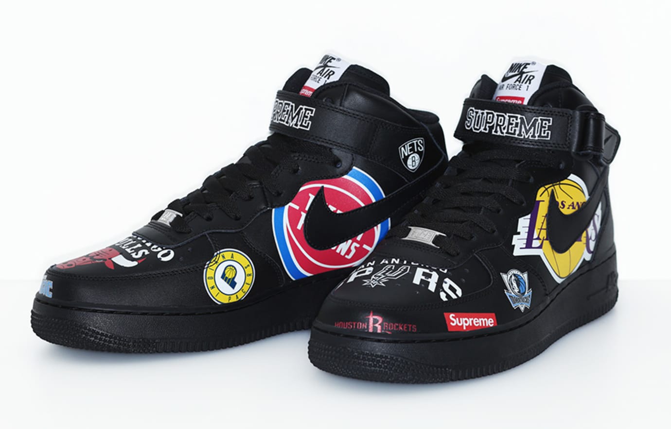 air force 1 supreme nba black