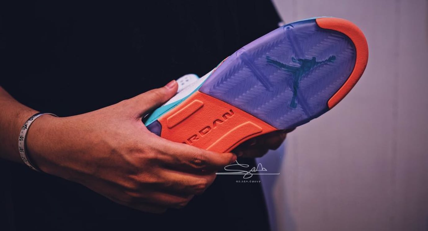 aqua 5s jordans