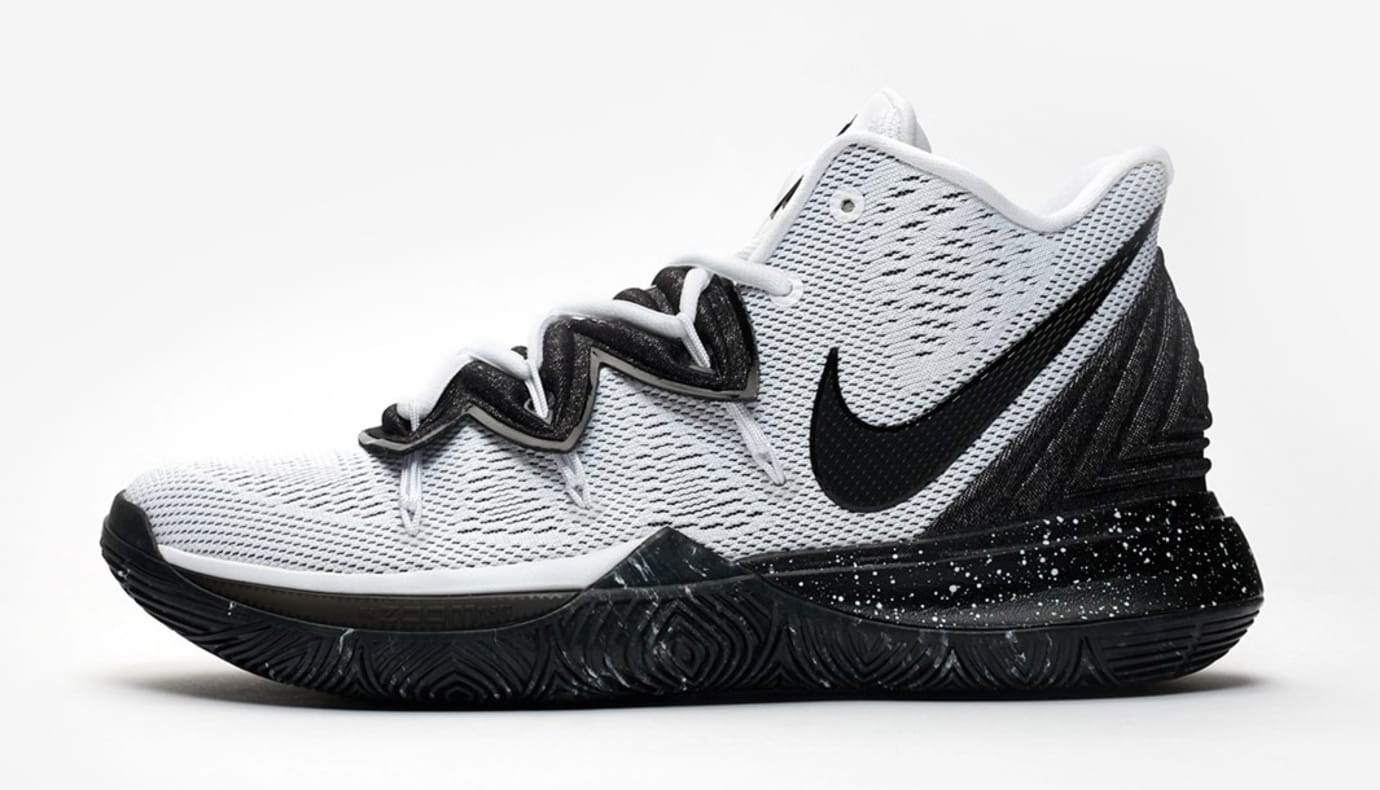 grey and white kyrie 5