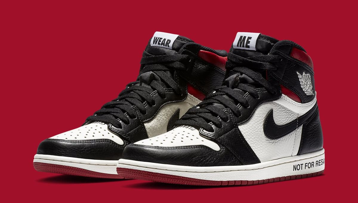 jordan 1 not for resale on feet