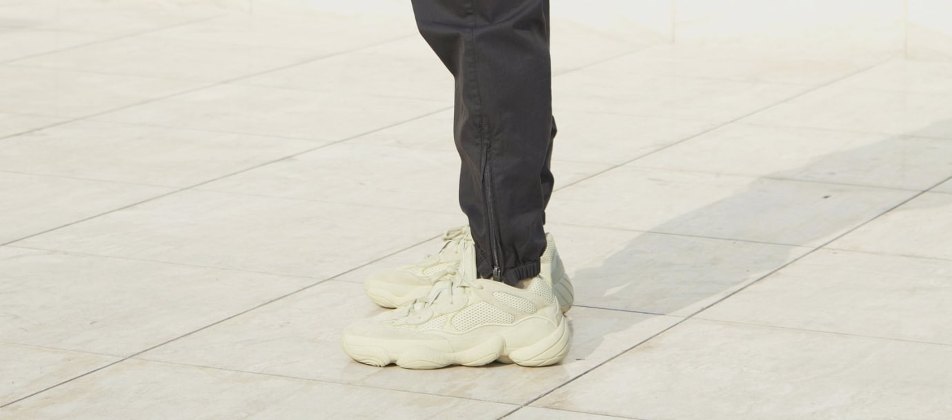 yeezy 500 moon yellow on feet