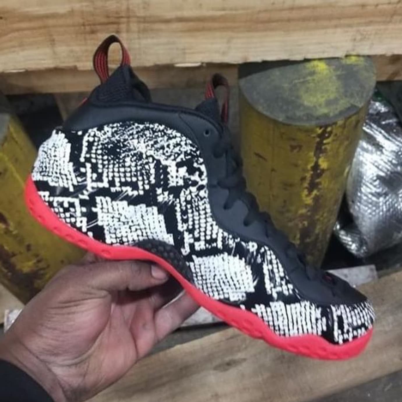 snakeskin nike foamposite