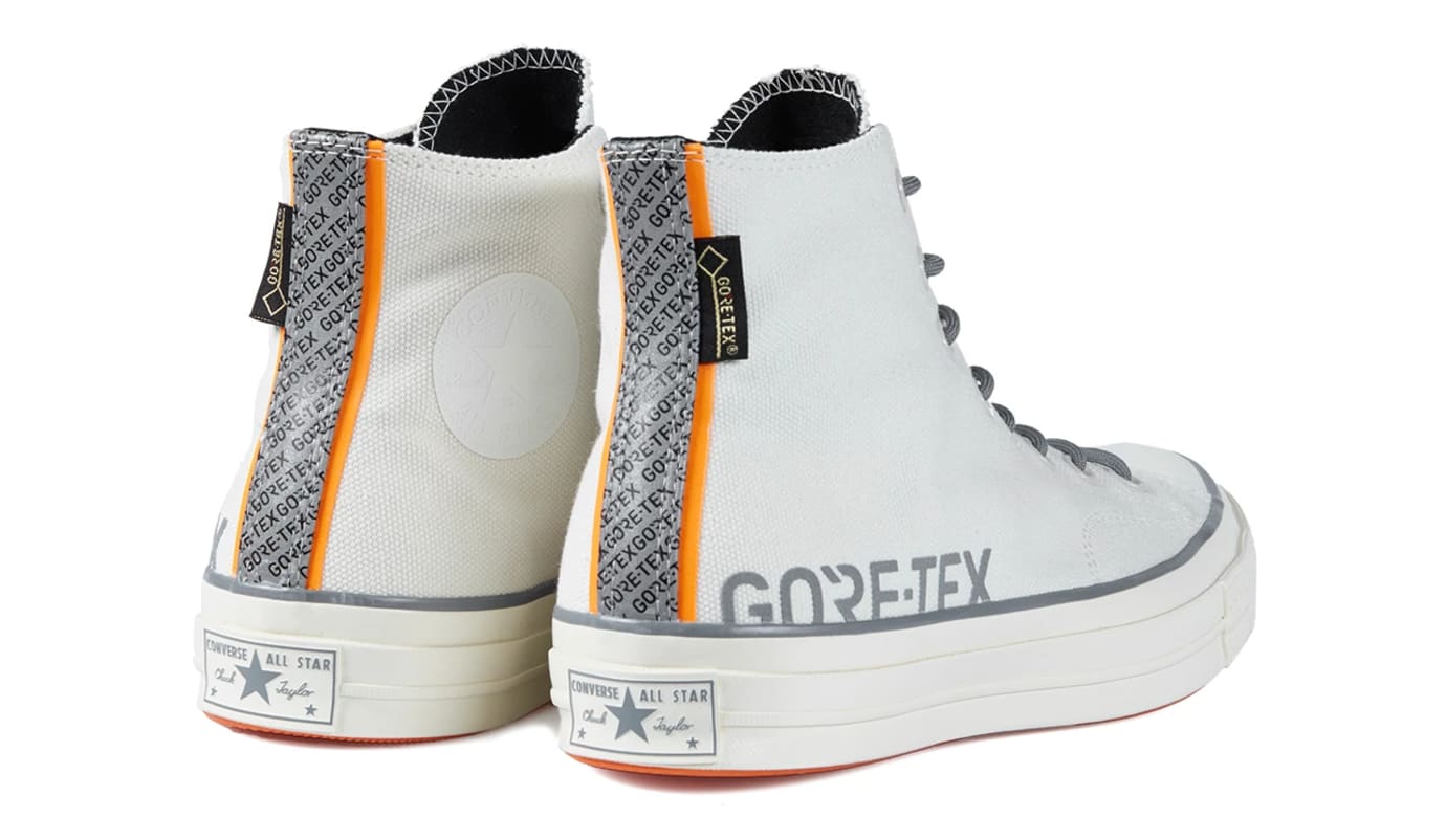 converse x gore tex chuck 70 hi orange waterproof trainers