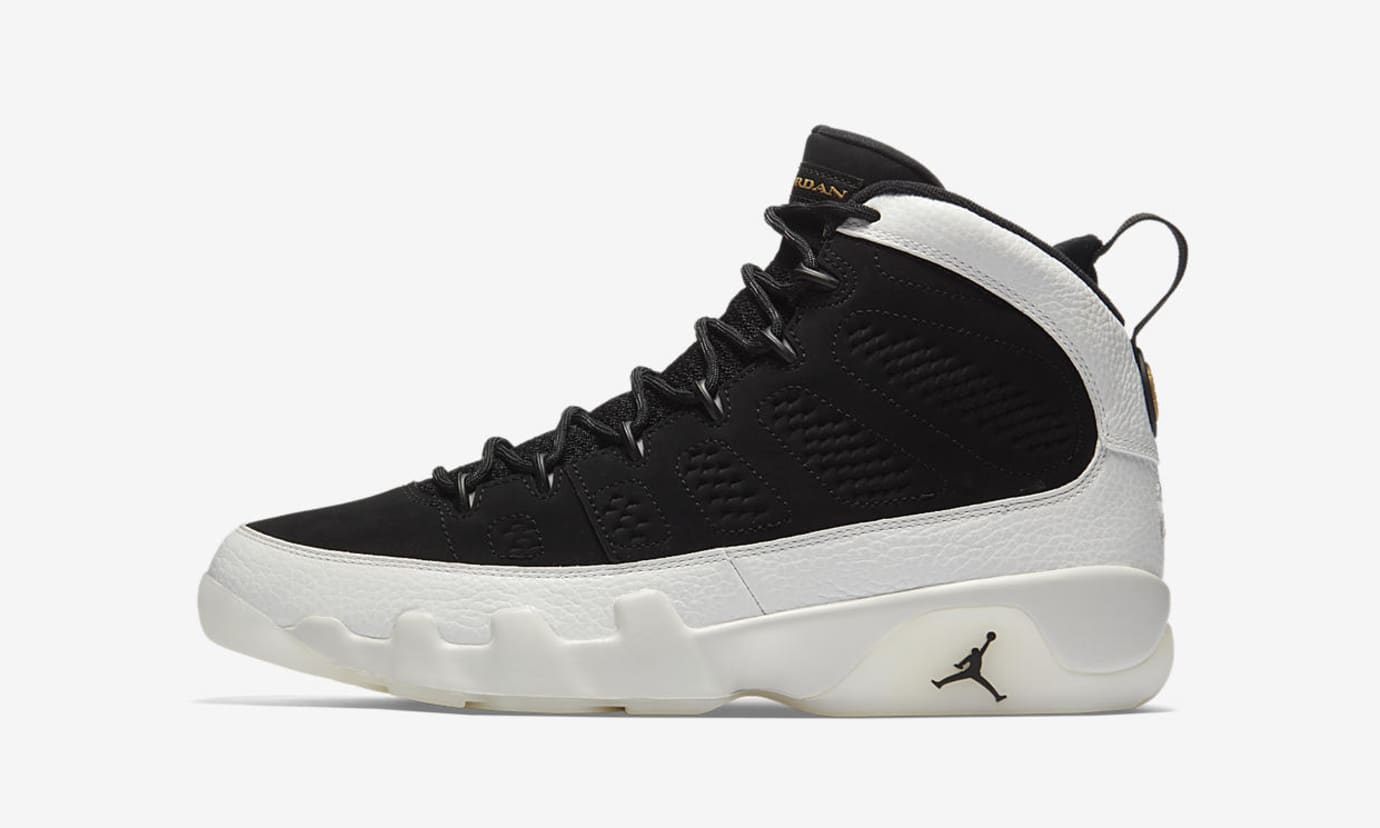 Air Jordan 9 IX Black Summit White Gold 