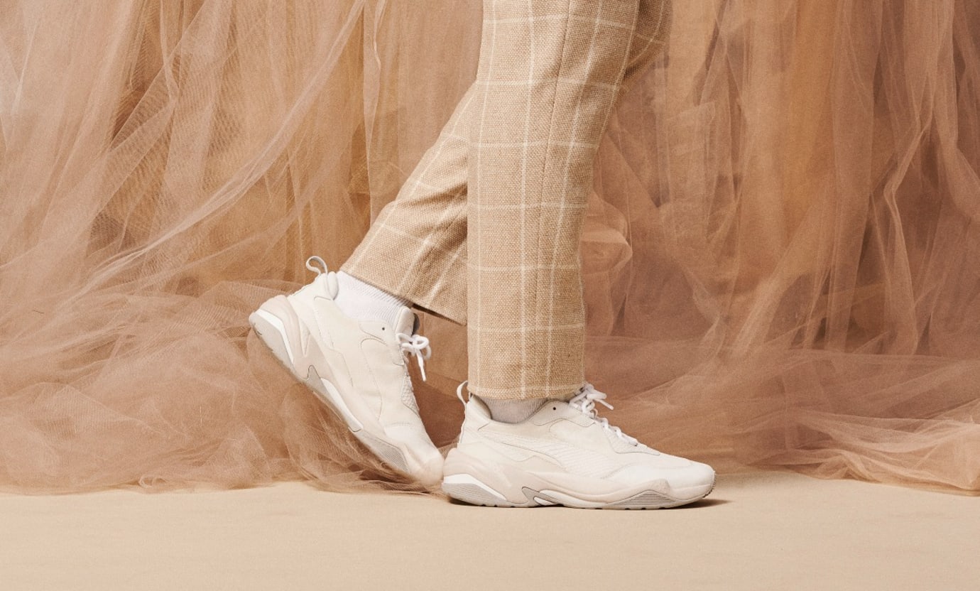Puma thunder desert white violet deals