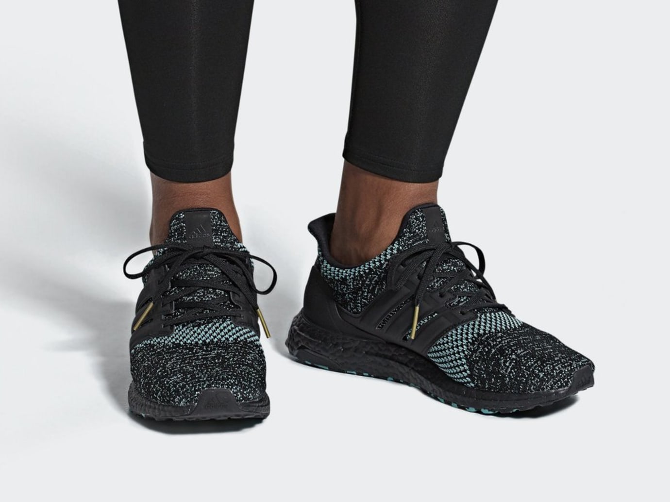 ultra boost core black glow green