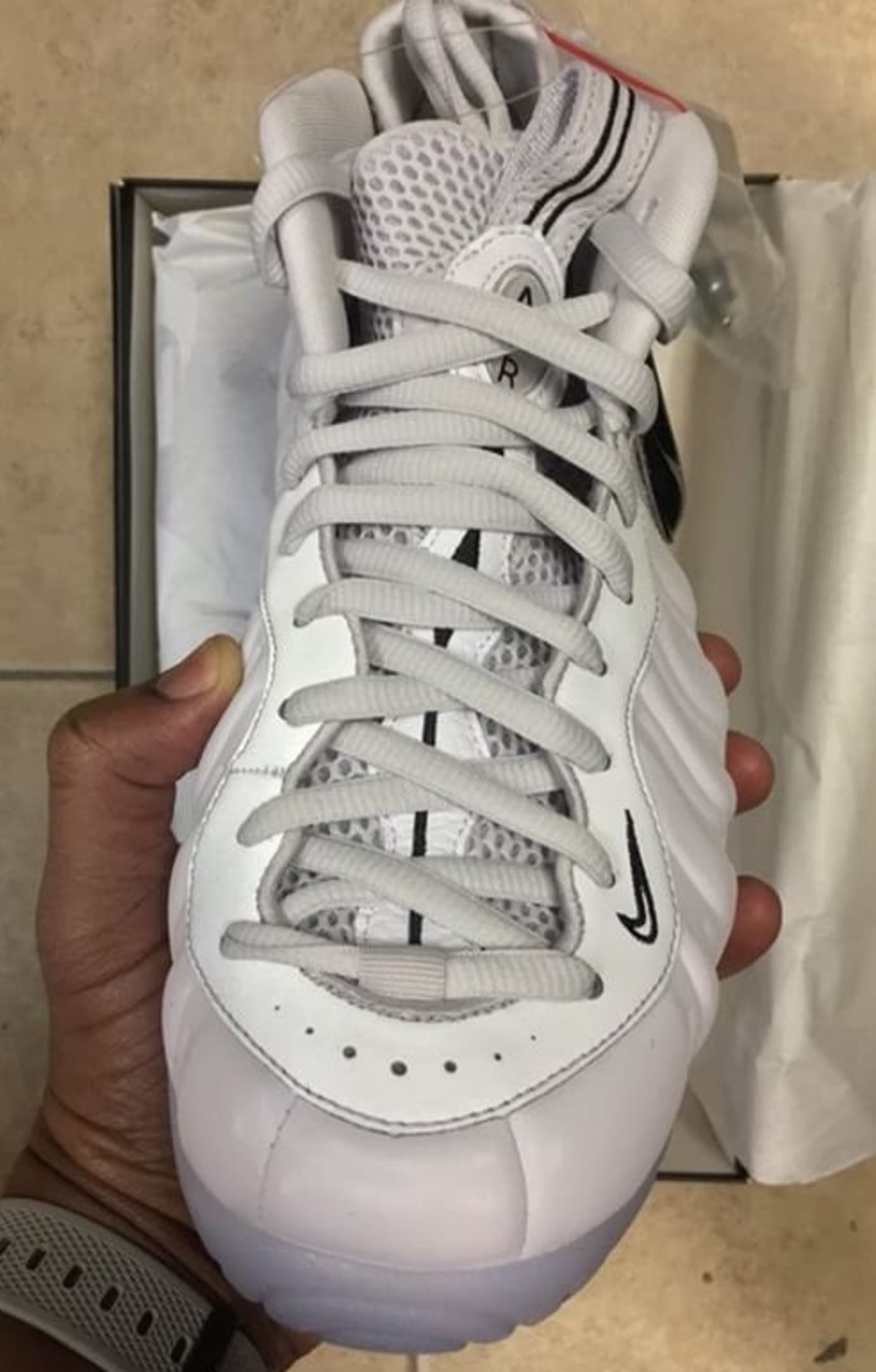 all white foamposites 2018