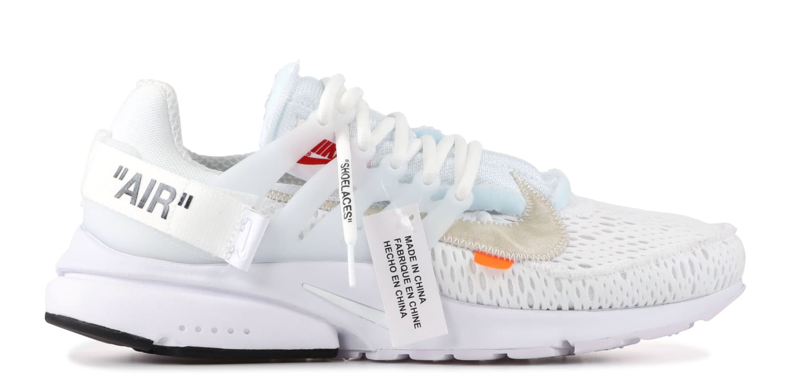 Off-White x Nike Air Presto 'White' AA3830-100 (Lateral)