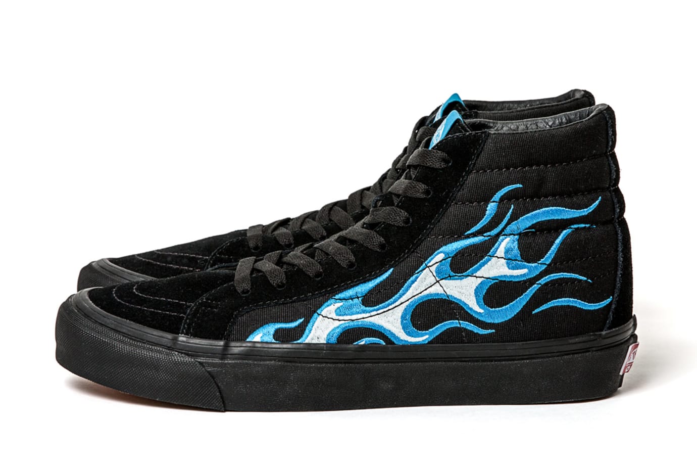 vans sk8 hi blue flame