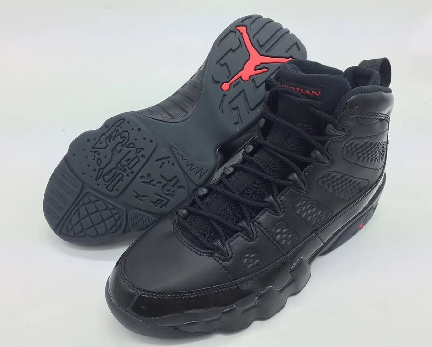 9s jordans black