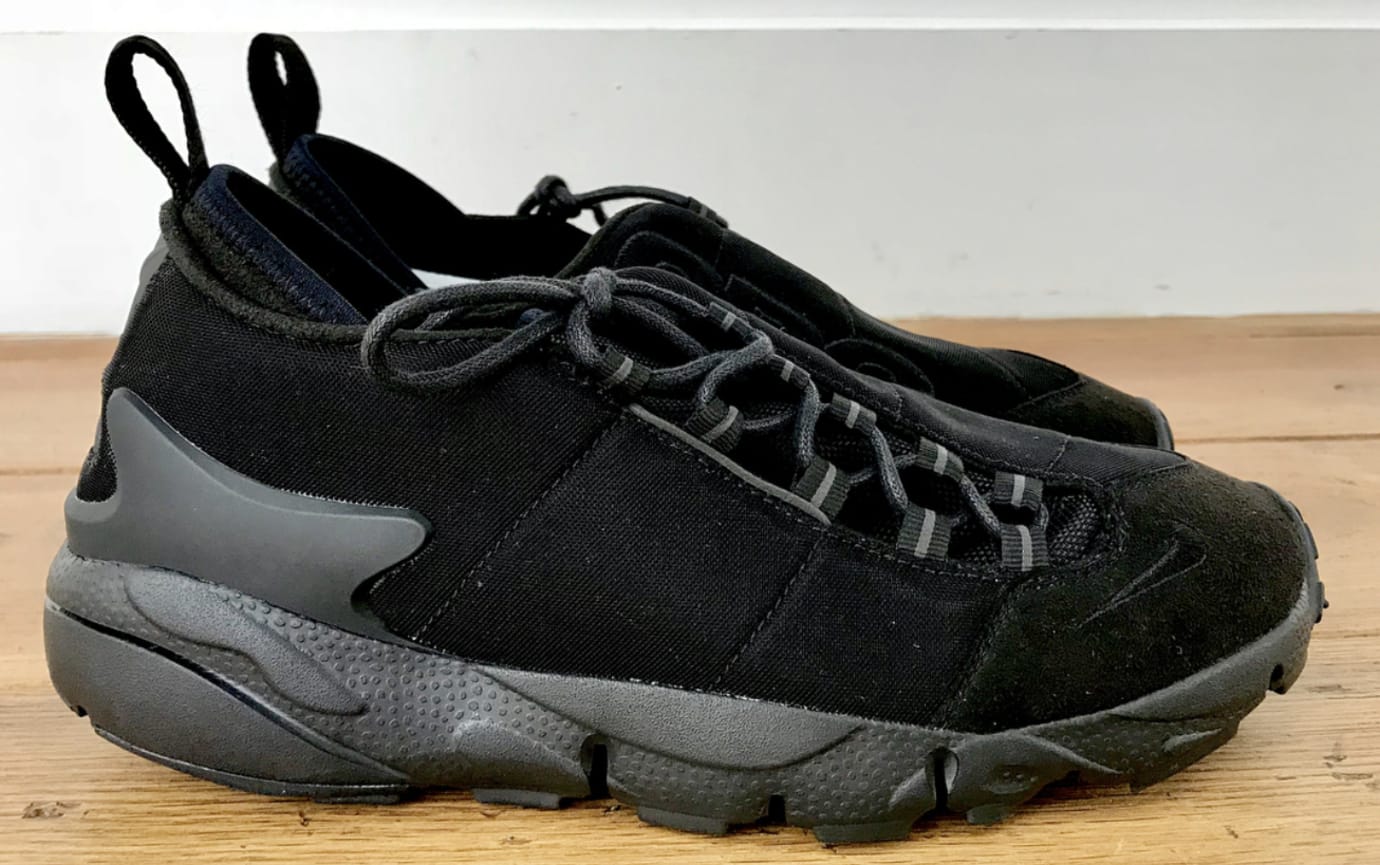 cdg black nike footscape