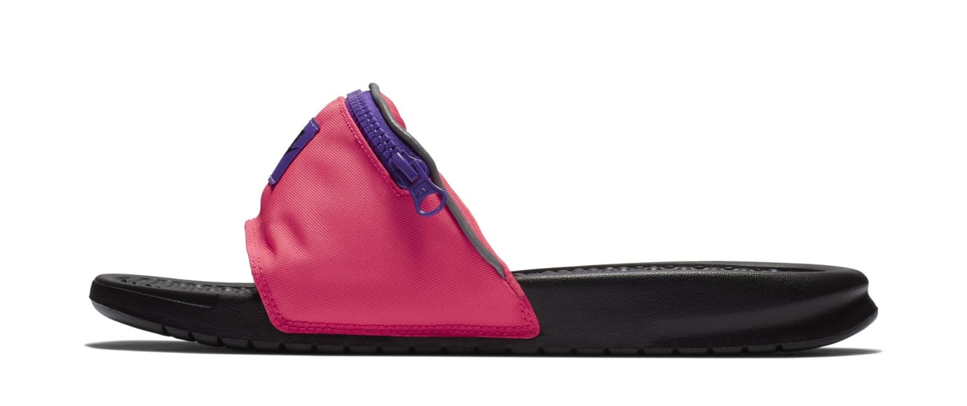 Nike Benassi JDI 'Fanny Pack' Black/Pink (Lateral)
