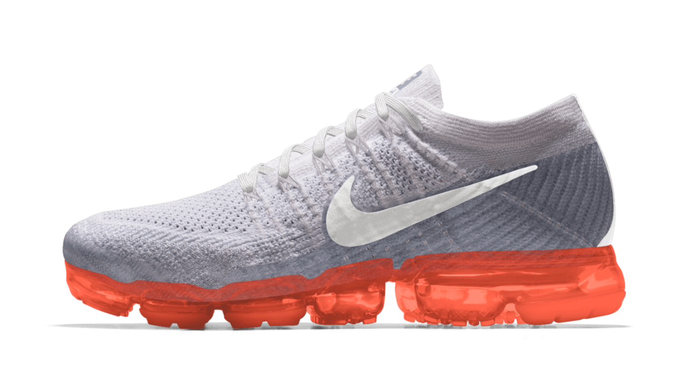 vapormax with orange sole