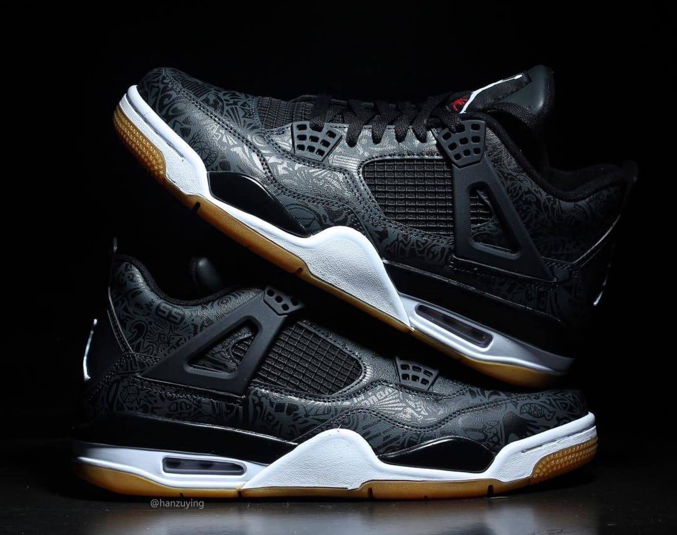 Air Jordan 4 Se Retro Laser Black White Gum Light Brown Release Date Ci1184 001 Sole Collector