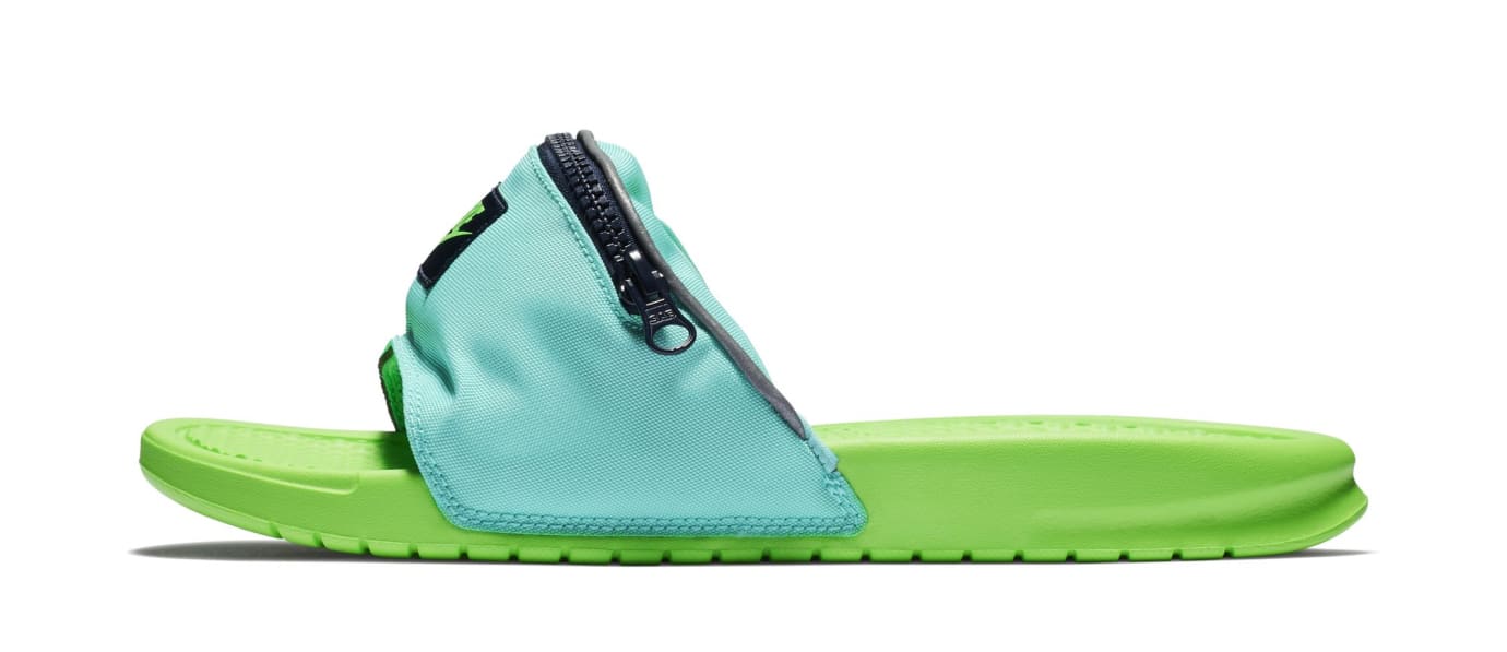 Nike Benassi JDI 'Fanny Pack' Green (Lateral)