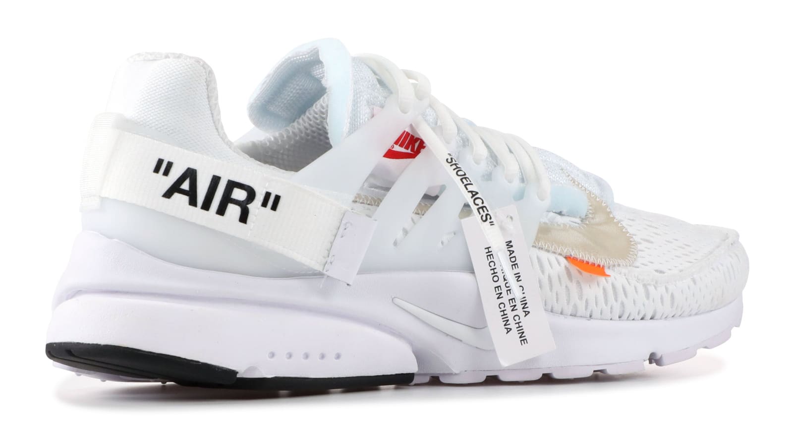 Off-White x Nike Air Presto 'White' AA3830-100 (Heel)