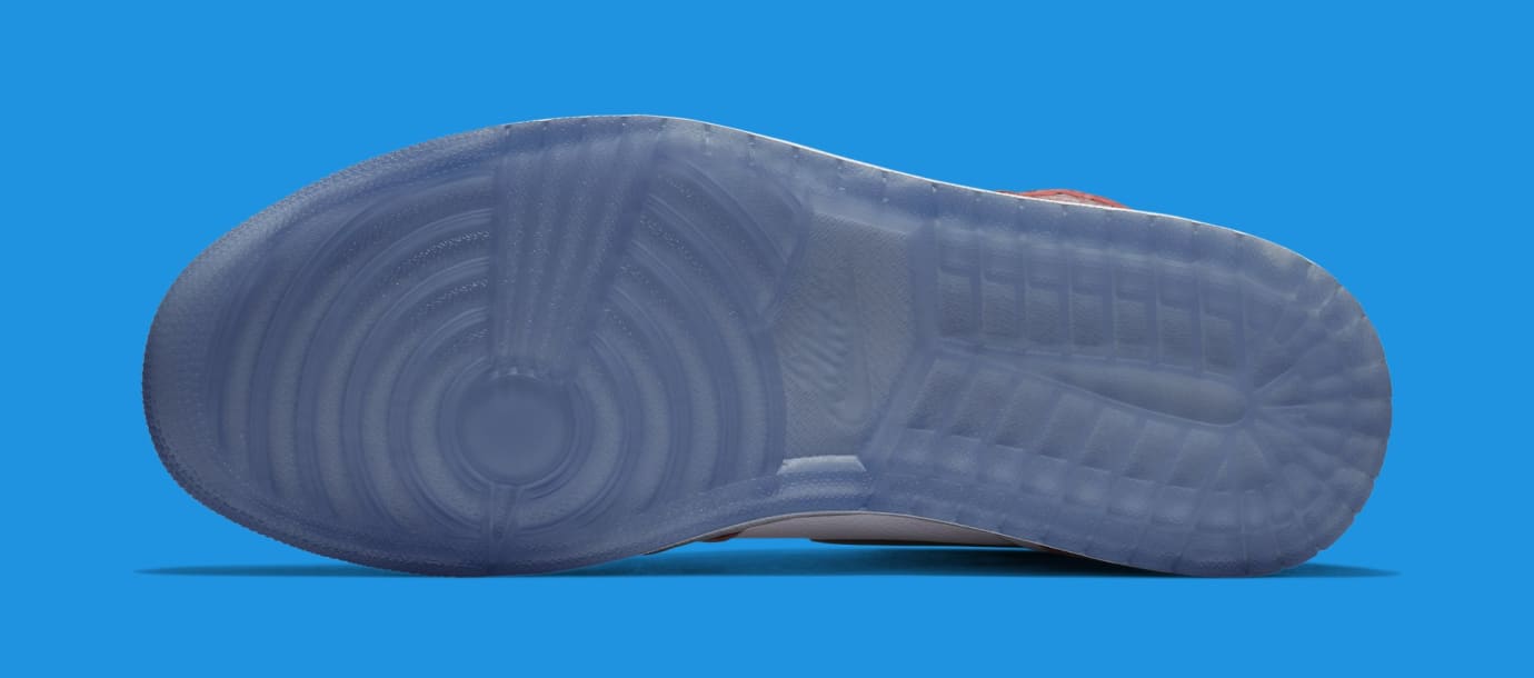 red jordans with blue bottom