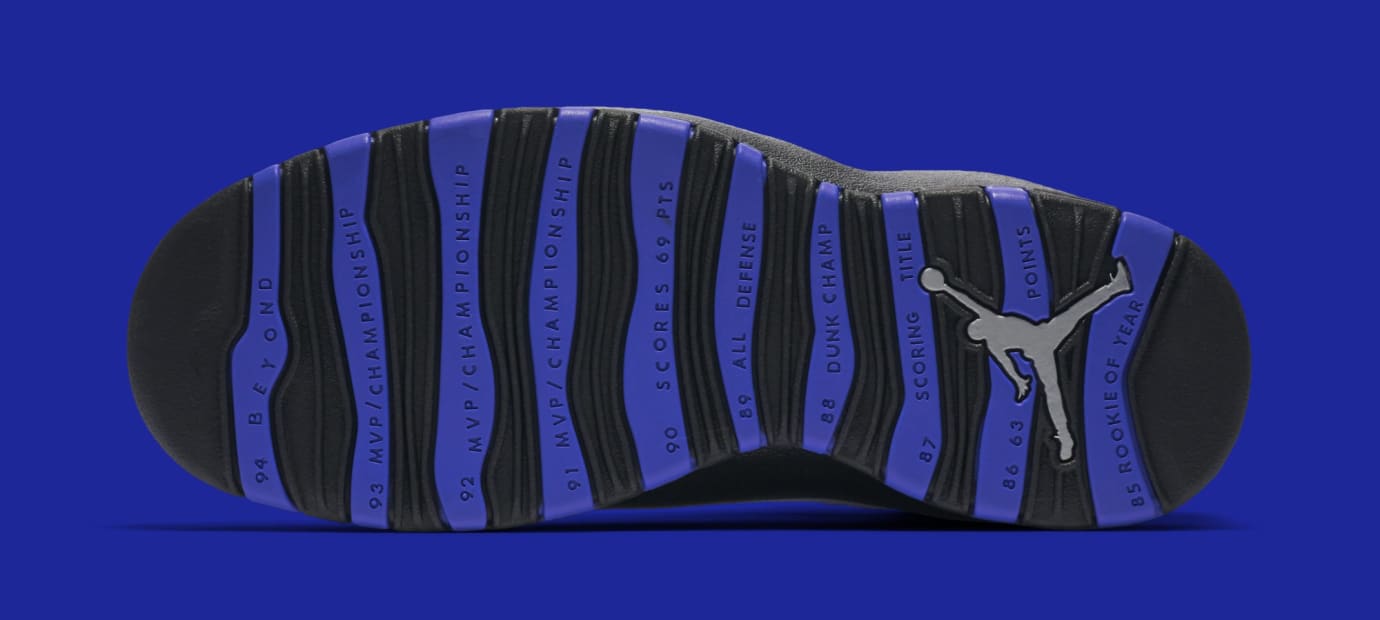 Air Jordan 10 'Orlando' 310805-108 (Bottom)
