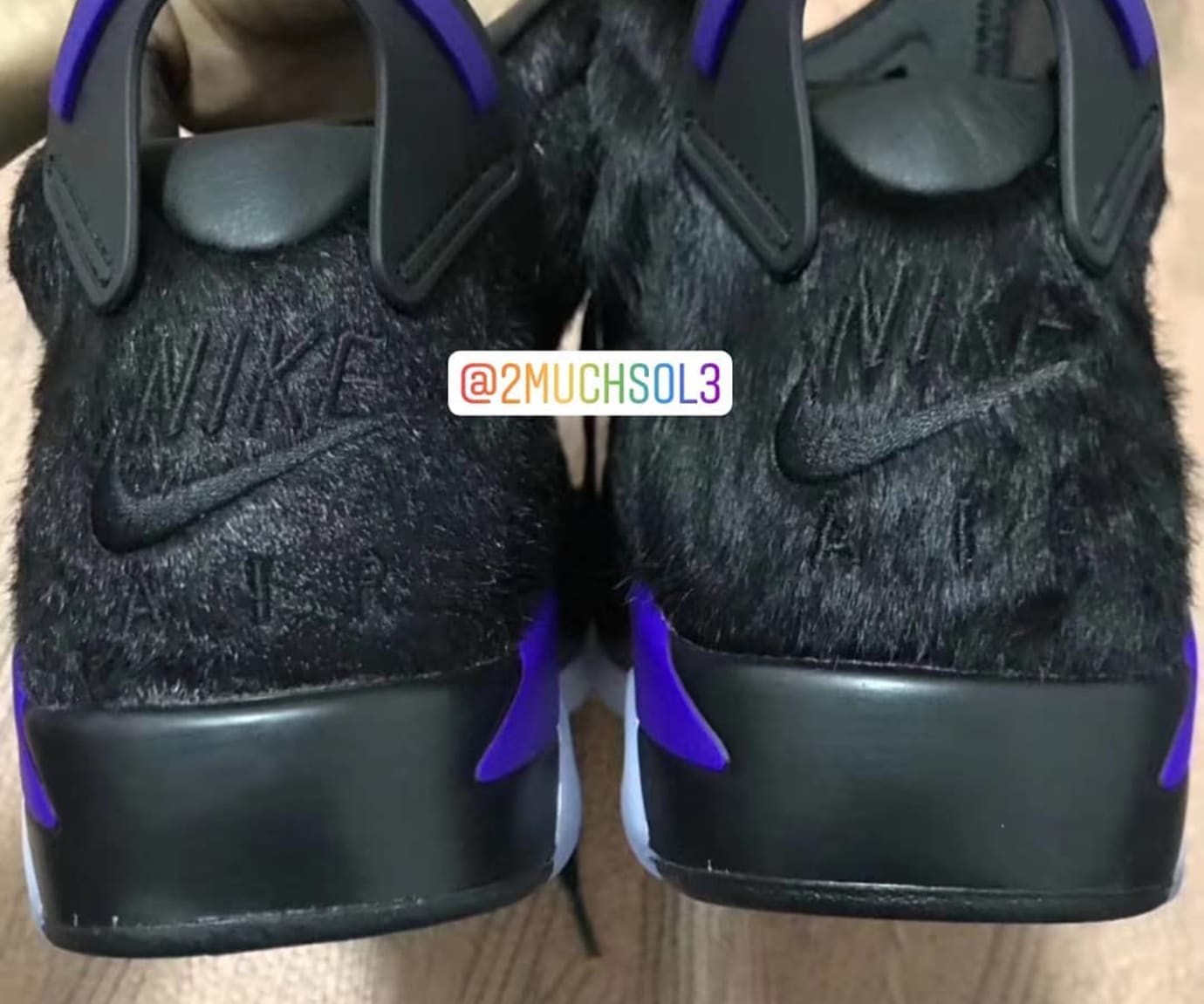 Air Jordan 6 PRM 'Cow Fur' AR2257-005 (Heel)
