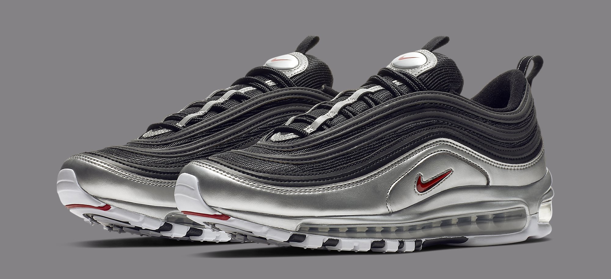 air max 97 silver black